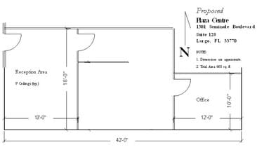 1301 Seminole Blvd, Largo, FL à louer Plan d’étage– Image 1 sur 6