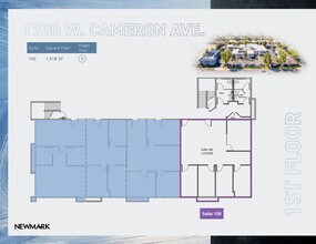 1710 W Cameron Ave, West Covina, CA à louer Plan d’étage– Image 1 sur 2