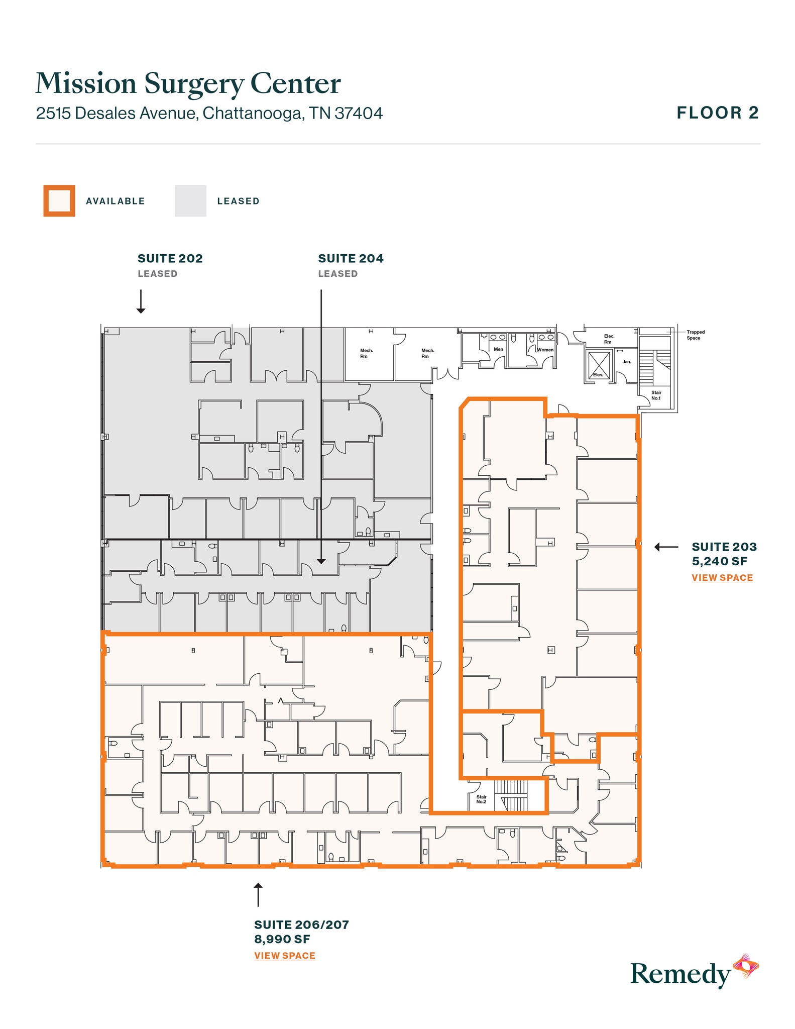 2515 DeSales Ave, Chattanooga, TN à louer Plan d’étage– Image 1 sur 1