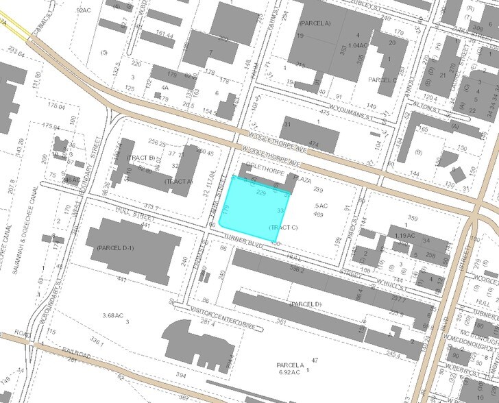 606 Turner Blvd, Savannah, GA à louer - Plan cadastral – Image 3 sur 7
