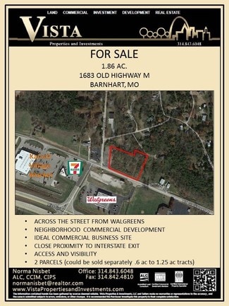 Plus de détails pour 1683 Old Hwy M, Barnhart, MO - Terrain à vendre