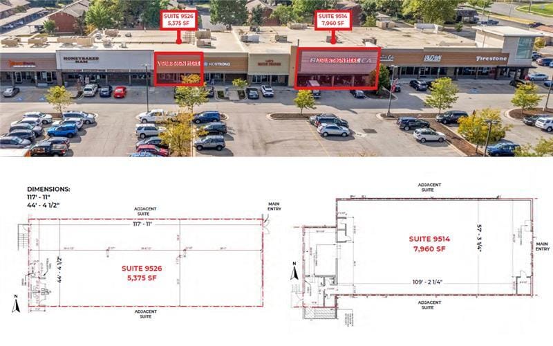 9502-9628 Nall Ave, Overland Park, KS à louer Plan d’étage– Image 1 sur 1