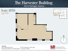 180 N Michigan Ave, Chicago, IL à louer Plan d’étage– Image 1 sur 5