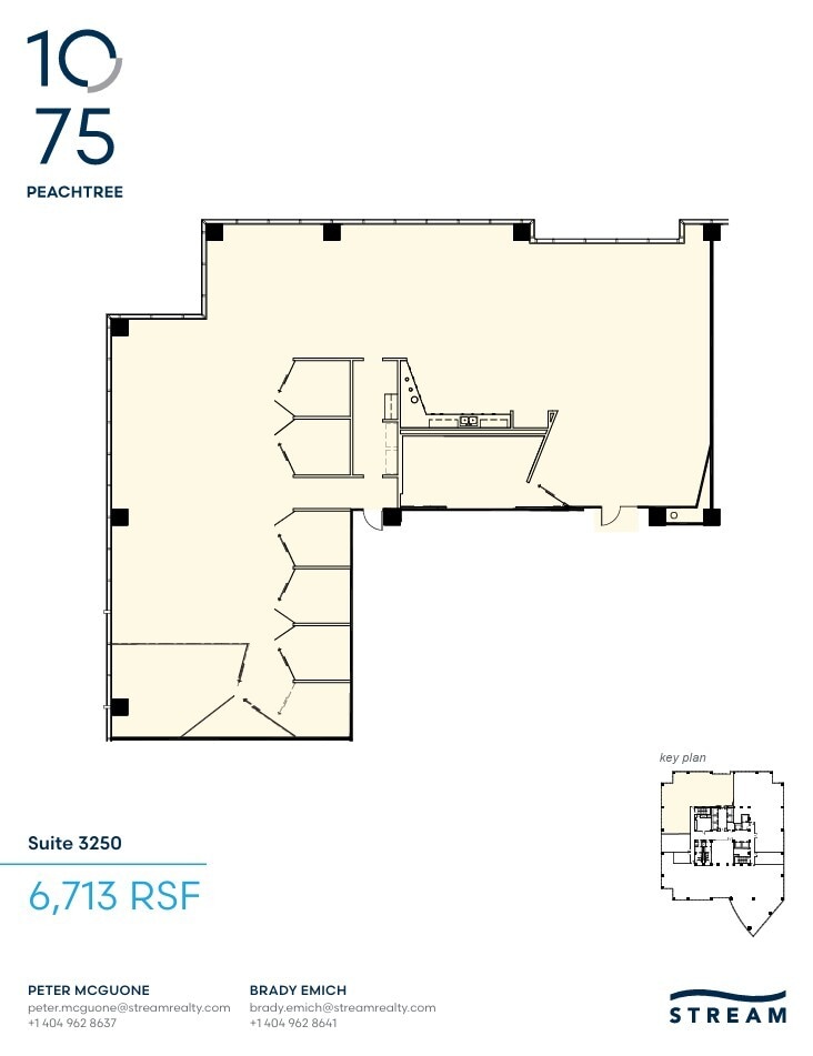 1075 Peachtree St NE, Atlanta, GA à louer Plan d’étage– Image 1 sur 1