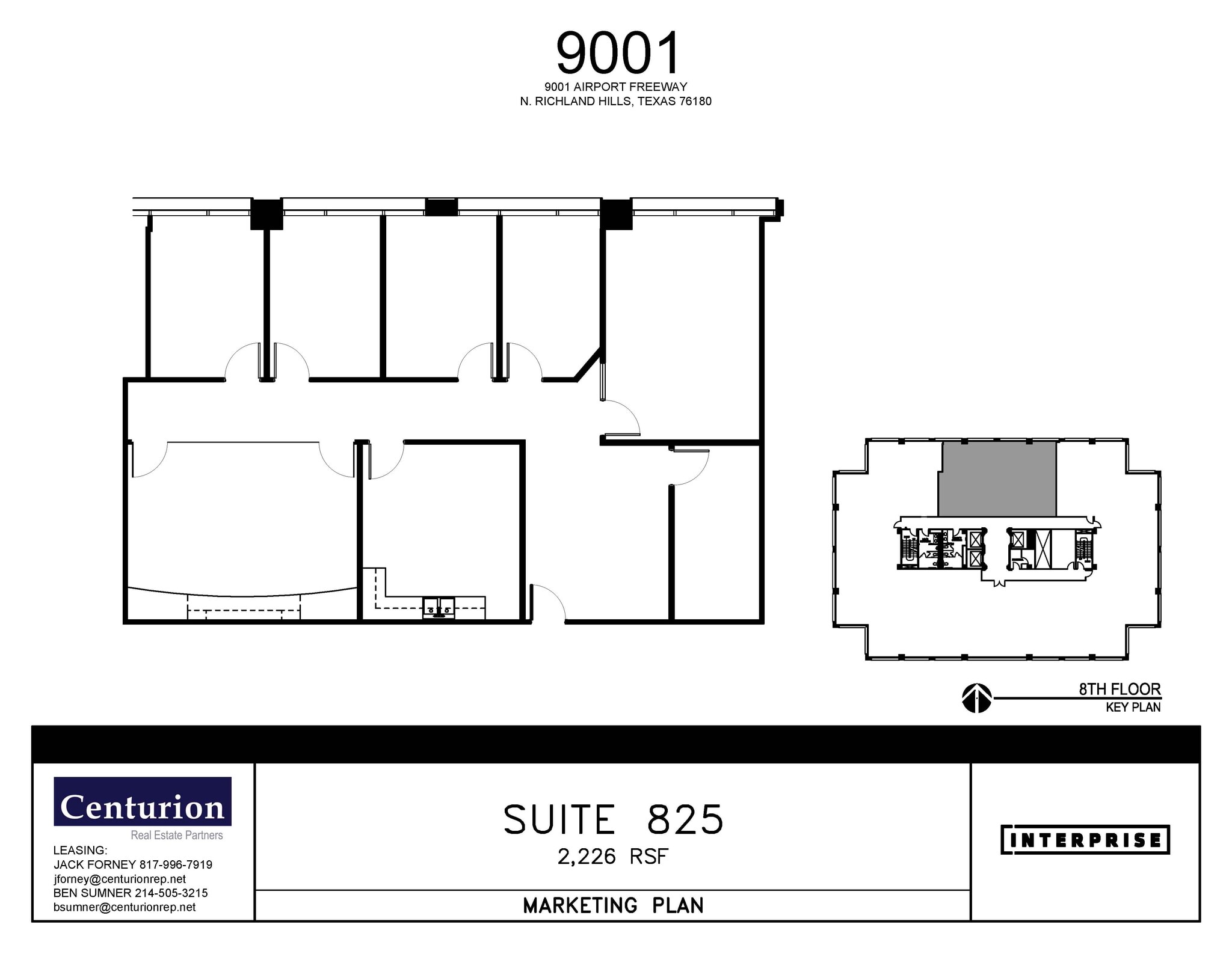 9001-9003 Airport Fwy, North Richland Hills, TX à louer Plan d’étage– Image 1 sur 1