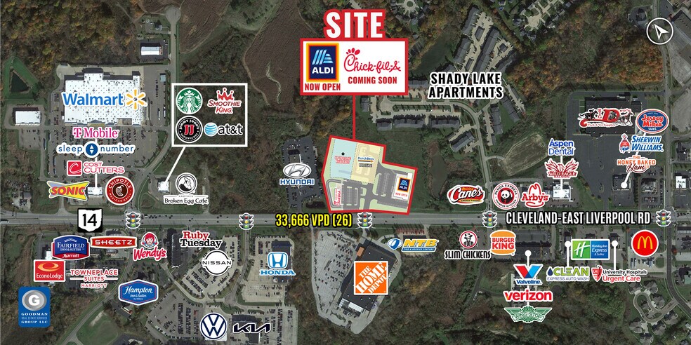 9610 State Route 14, Streetsboro, OH à louer - Aérien – Image 1 sur 5