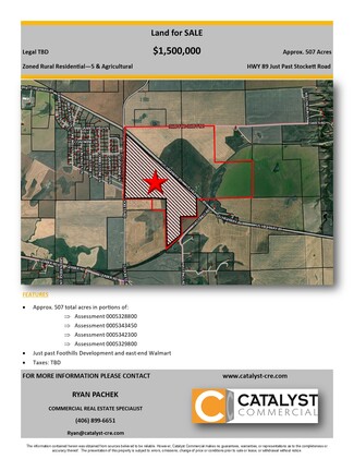 Plus de détails pour HWY 87, Great Falls, MT - Terrain à vendre