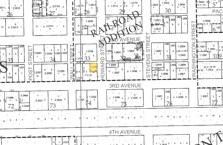 218-224 S Howard St, Spokane, WA à louer - Plan cadastral – Image 3 sur 4