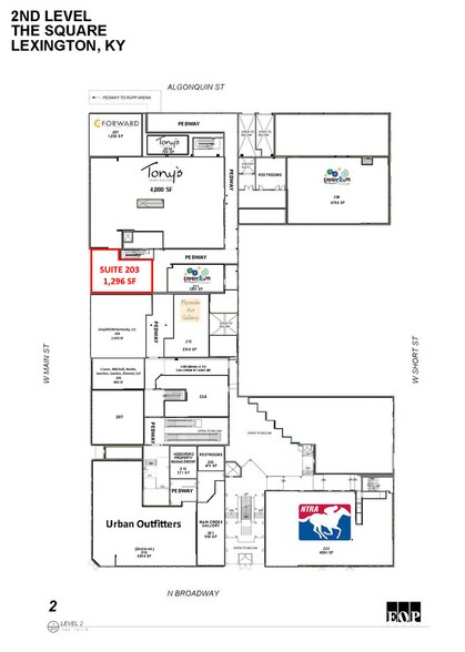 401 W Main St, Lexington, KY à louer - Plan d’étage – Image 3 sur 10