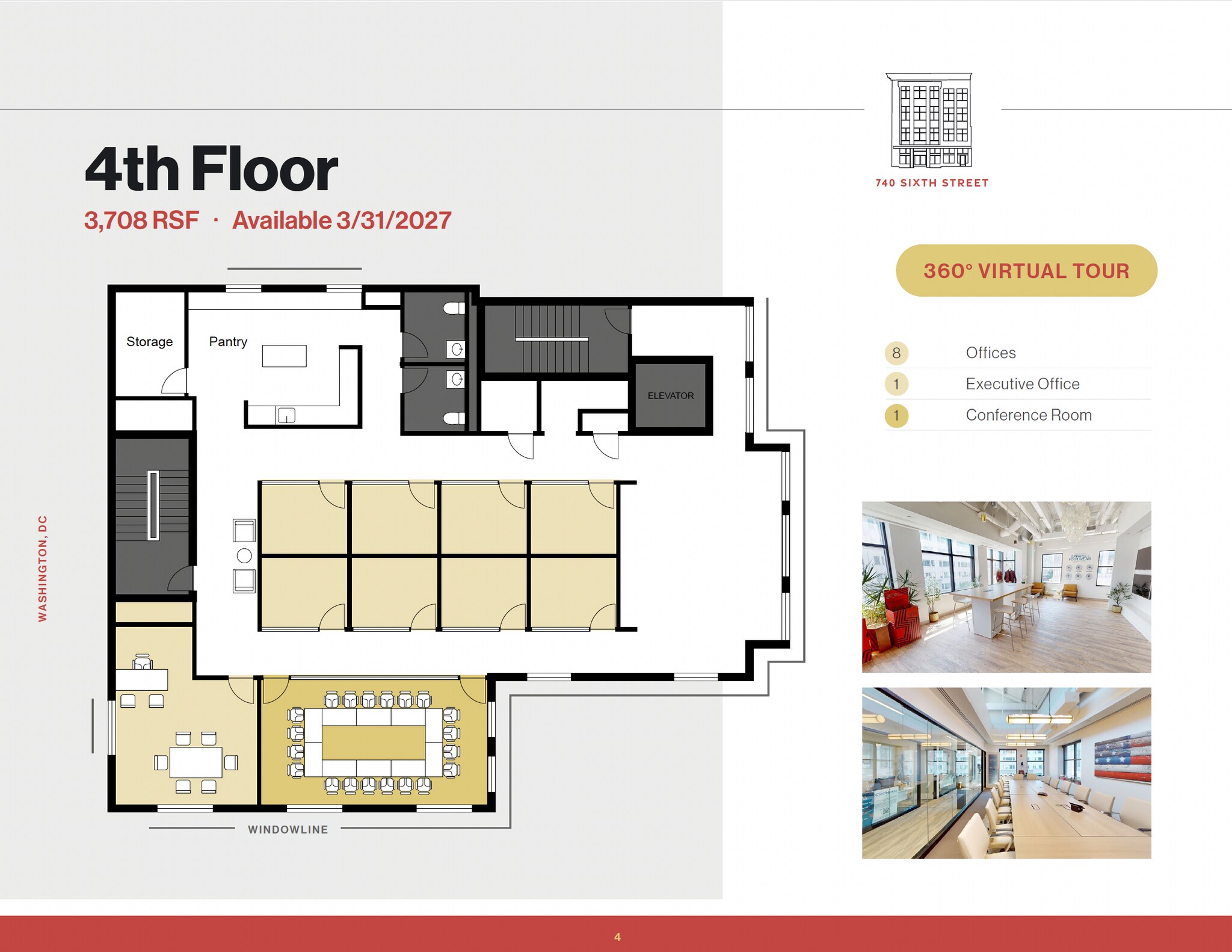 740 6th St NW, Washington, DC à louer Plan d’étage– Image 1 sur 1