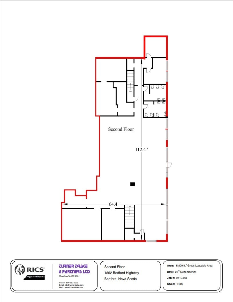1552 Bedford Hwy, Bedford, NS à louer Plan d’étage– Image 1 sur 1
