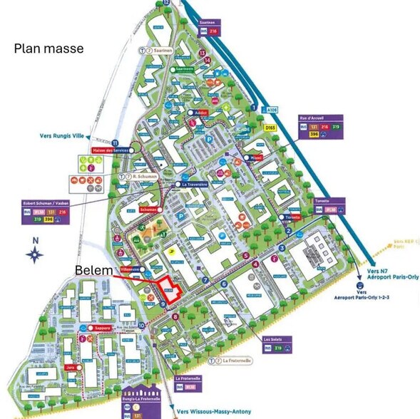 Bureau dans Rungis à louer - Plan d’étage – Image 2 sur 2