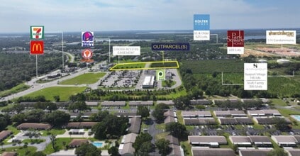 SR19 & Slim Haywood Ave, Tavares, FL - VUE AÉRIENNE  vue de carte