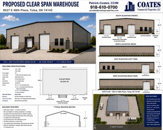 Plus de détails pour 9527 E 48th Pl, Tulsa, OK - Industriel/Logistique à louer