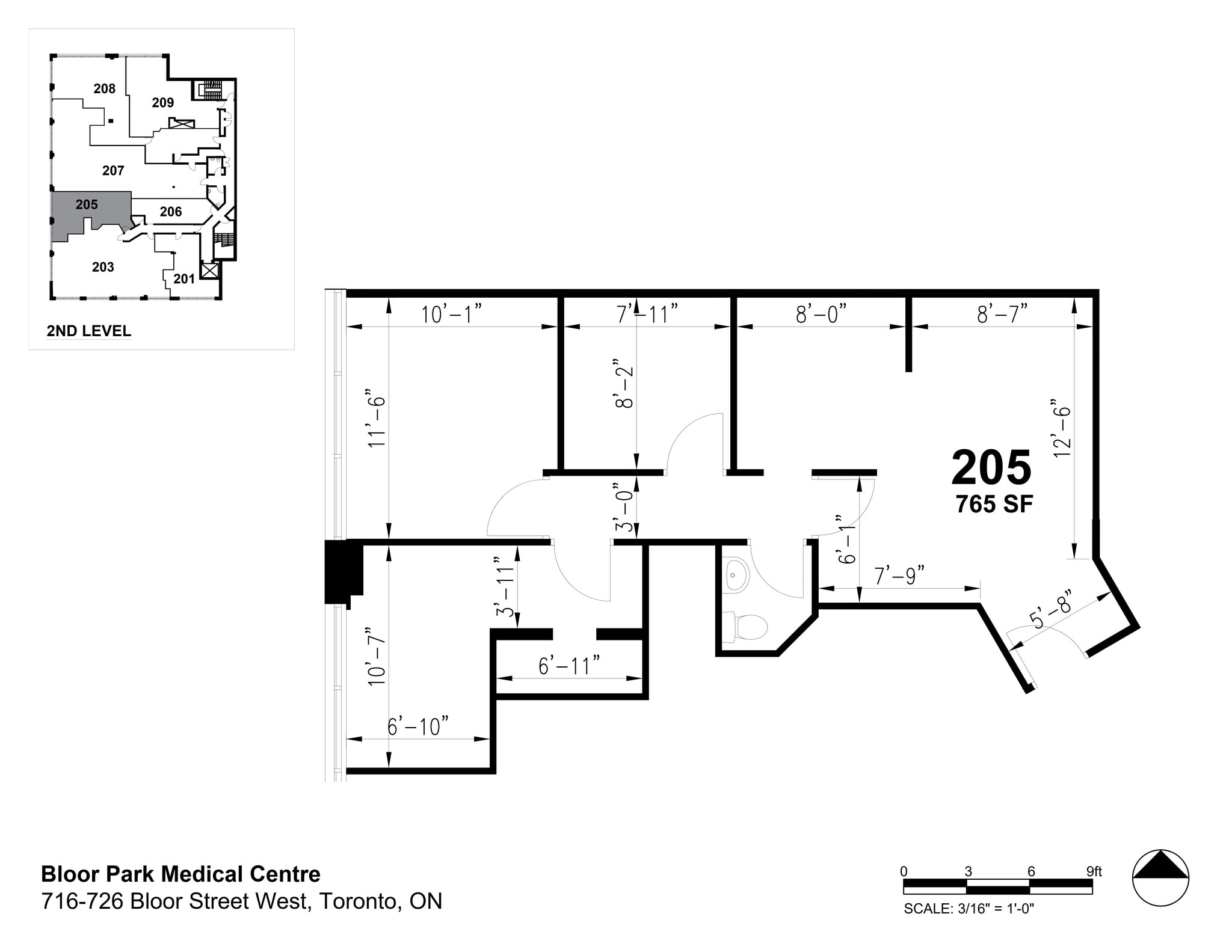 726 Bloor St W, Toronto, ON à louer Plan de site– Image 1 sur 1