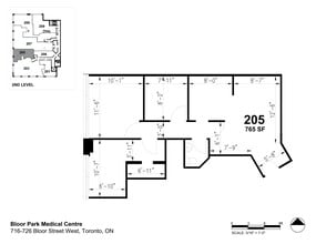 726 Bloor St W, Toronto, ON à louer Plan de site– Image 1 sur 1