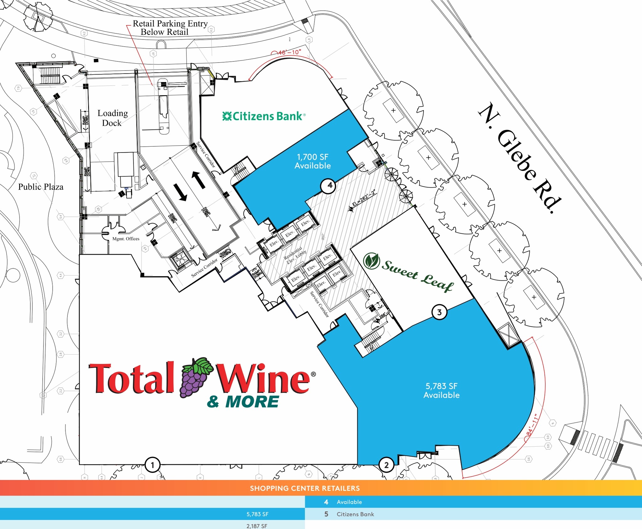 800 N Glebe Rd, Arlington, VA à louer Plan de site– Image 1 sur 1
