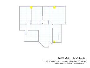 4544 Post Oak Pl, Houston, TX à louer Plan d’étage– Image 1 sur 1