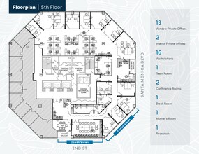 201 Santa Monica Blvd, Santa Monica, CA à louer Plan d’étage– Image 1 sur 5