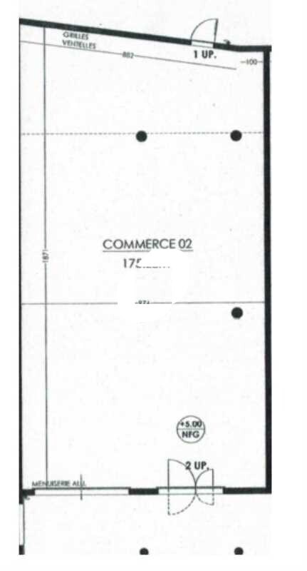Local commercial dans Audenge à louer Plan d’étage– Image 1 sur 2