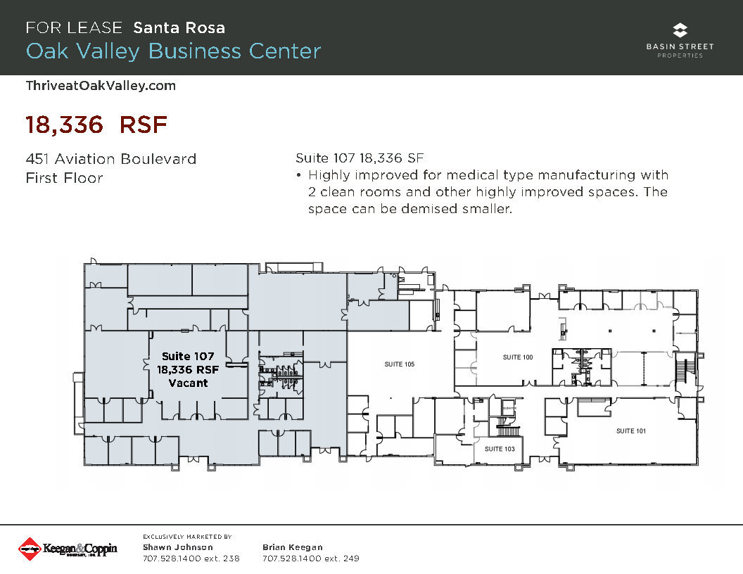 475 Aviation Blvd, Santa Rosa, CA à louer Plan d’étage– Image 1 sur 1