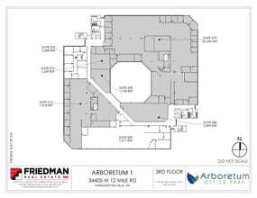34505 W 12 Mile Rd, Farmington Hills, MI à louer Plan d’étage– Image 2 sur 2