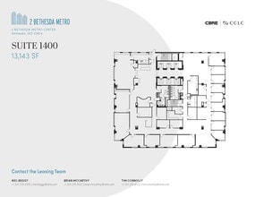 2 Bethesda Metro Ctr, Bethesda, MD à louer Plan d’étage– Image 1 sur 1