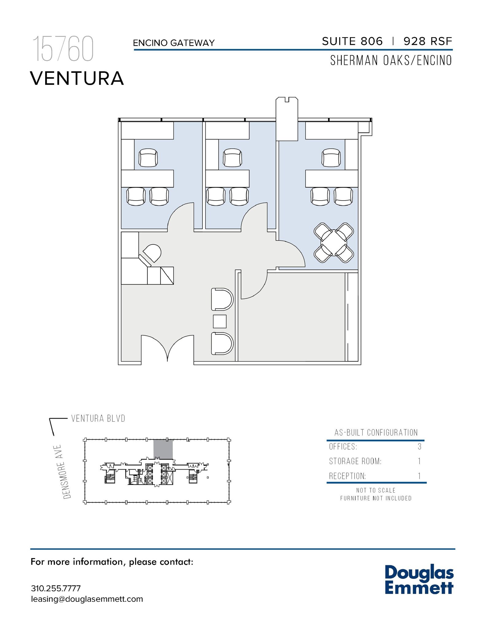 15760 Ventura Blvd, Encino, CA à louer Plan d’étage– Image 1 sur 1