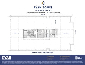 8101 Windrose Ave, Plano, TX à louer Plan d’étage– Image 1 sur 1