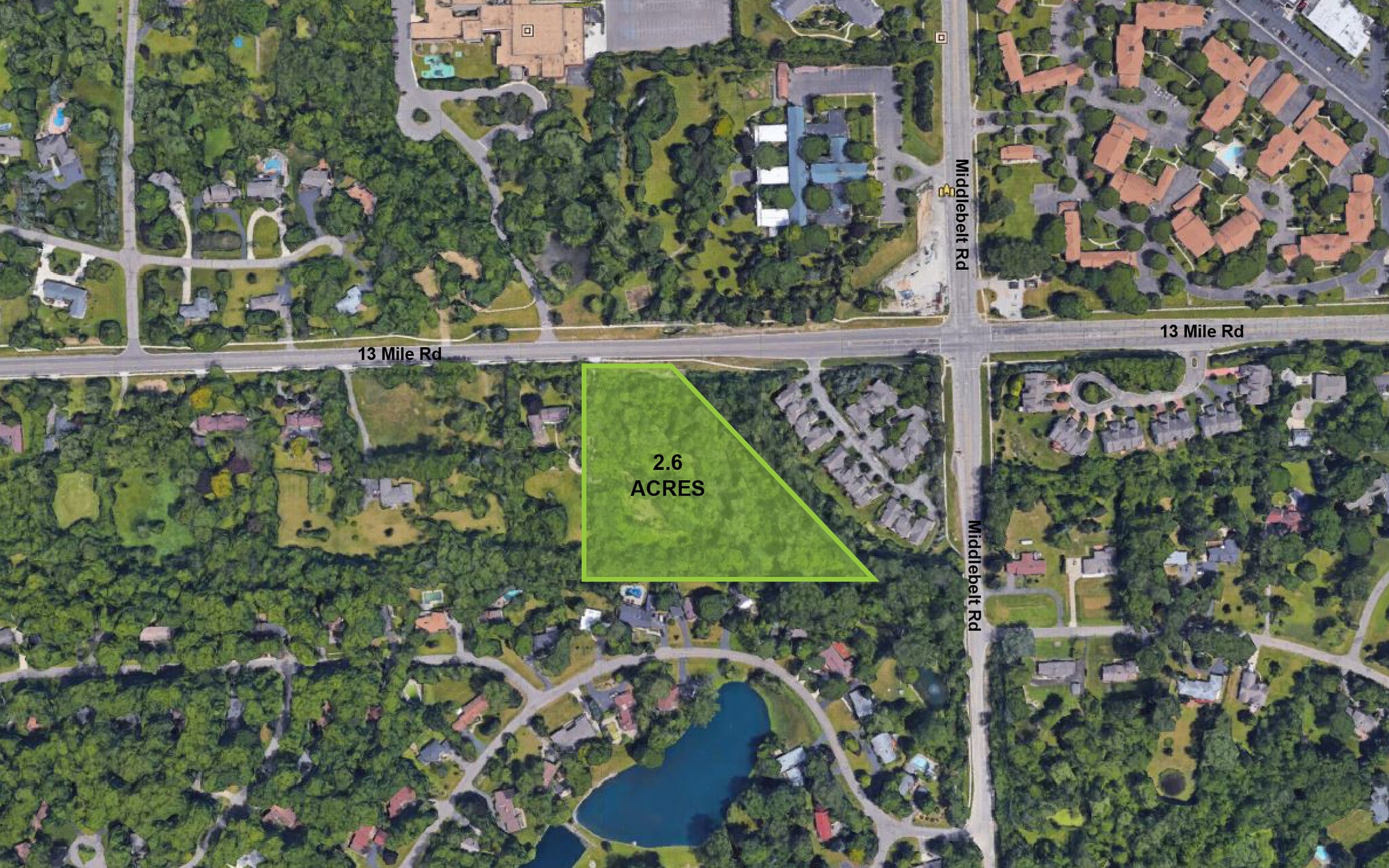 13 Mile & Middlebelt, Farmington Hills, MI à vendre Aérien– Image 1 sur 3