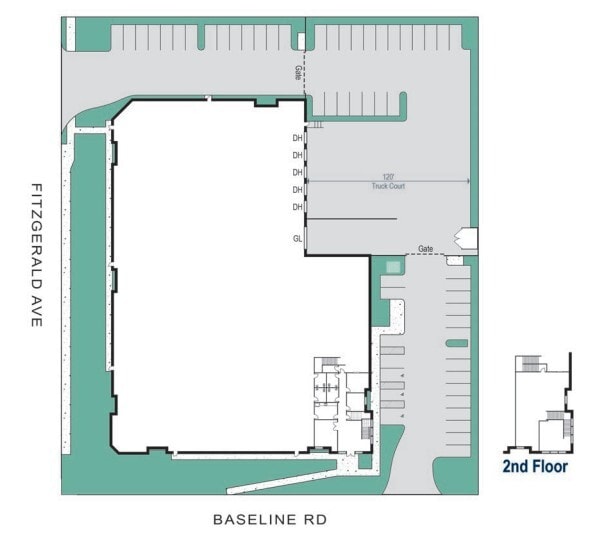 1110 W Baseline Rd, Rialto, CA à louer Plan de site– Image 1 sur 1