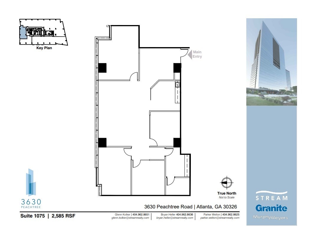 3630 Peachtree Rd NE, Atlanta, GA à louer Plan d’étage– Image 1 sur 1