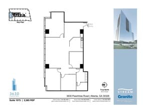 3630 Peachtree Rd NE, Atlanta, GA à louer Plan d’étage– Image 1 sur 1
