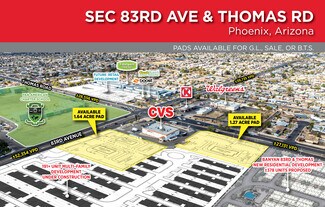 Plus de détails pour SEC 83rd Ave & Thomas Rd, Phoenix, AZ - Local commercial à louer