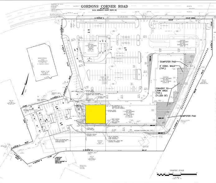 285 Gordons Corner Rd, Manalapan, NJ à louer - Plan de site – Image 2 sur 3