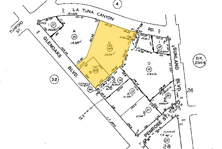 10888 La Tuna Canyon Rd, Sun Valley, CA à louer - Plan cadastral – Image 3 sur 8