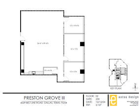 6009 Belt Line Rd, Dallas, TX à louer Plan d’étage– Image 1 sur 1