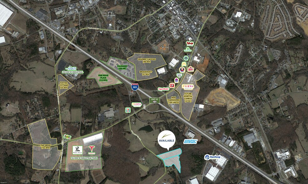 1041 McCarter Rd, Fountain Inn, SC à vendre - Aérien – Image 2 sur 2