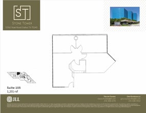 13760 Noel Rd, Dallas, TX à louer Plan d’étage– Image 1 sur 1
