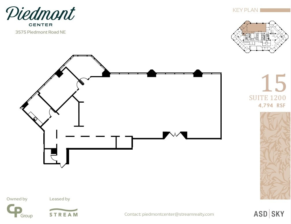 3495 Piedmont Rd NE, Atlanta, GA à louer Plan d’étage– Image 1 sur 1