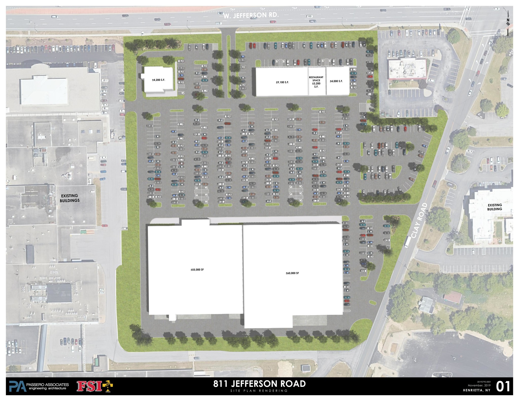 811-813 Jefferson Rd, Henrietta, NY à louer Plan de site– Image 1 sur 5