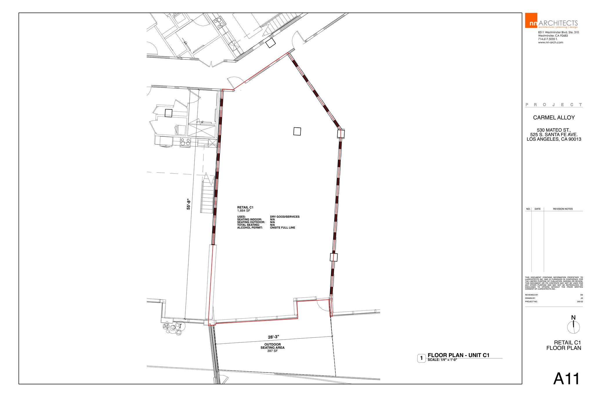 520 Mateo St, Los Angeles, CA à louer Plan de site– Image 1 sur 3
