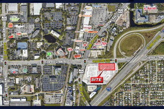 Cypress Creek Rd & North Andrews Ave, Fort Lauderdale, FL - VUE AÉRIENNE  vue de carte