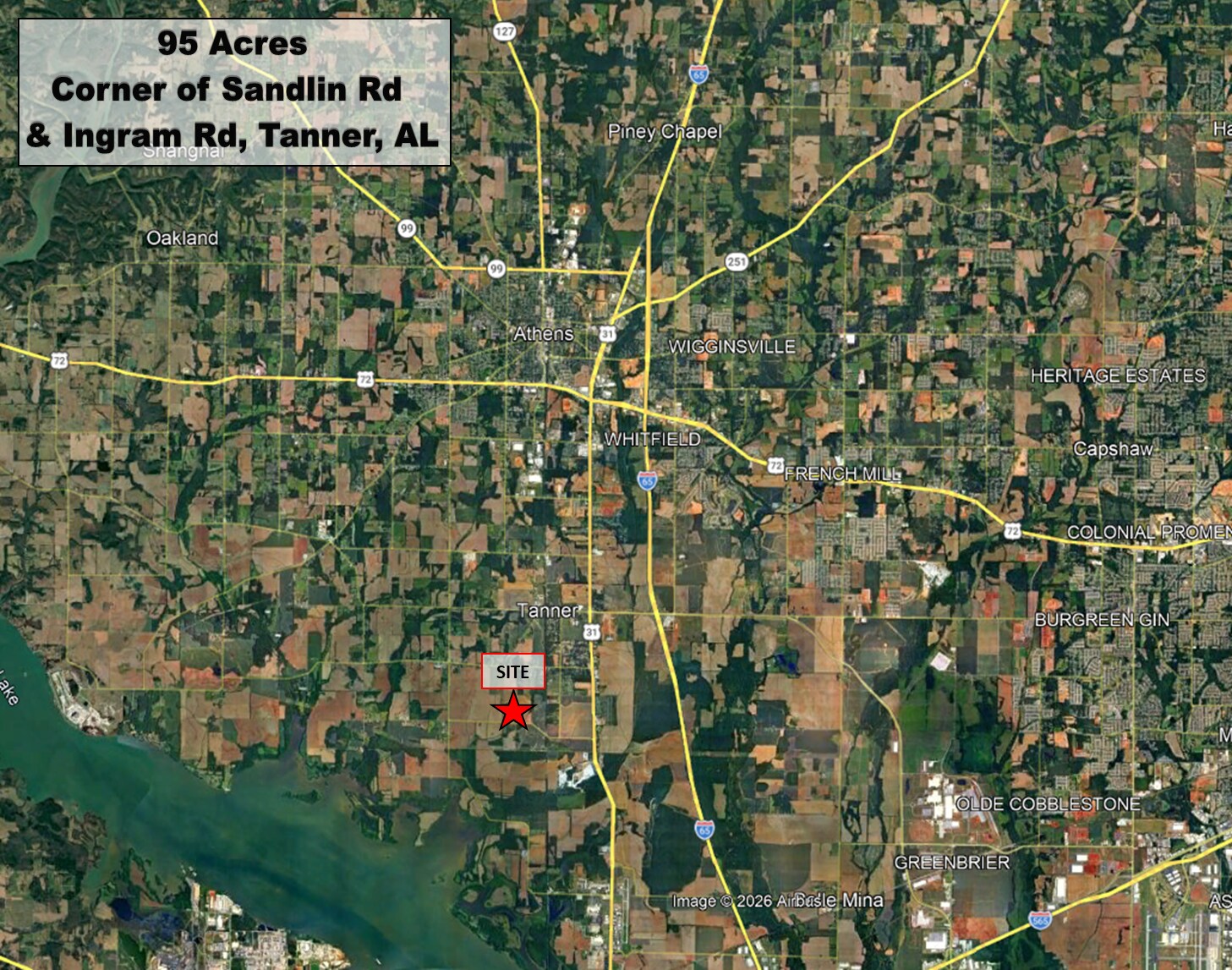 Sandlin Road & Ingram Road, Tanner, AL à vendre Photo principale– Image 1 sur 4