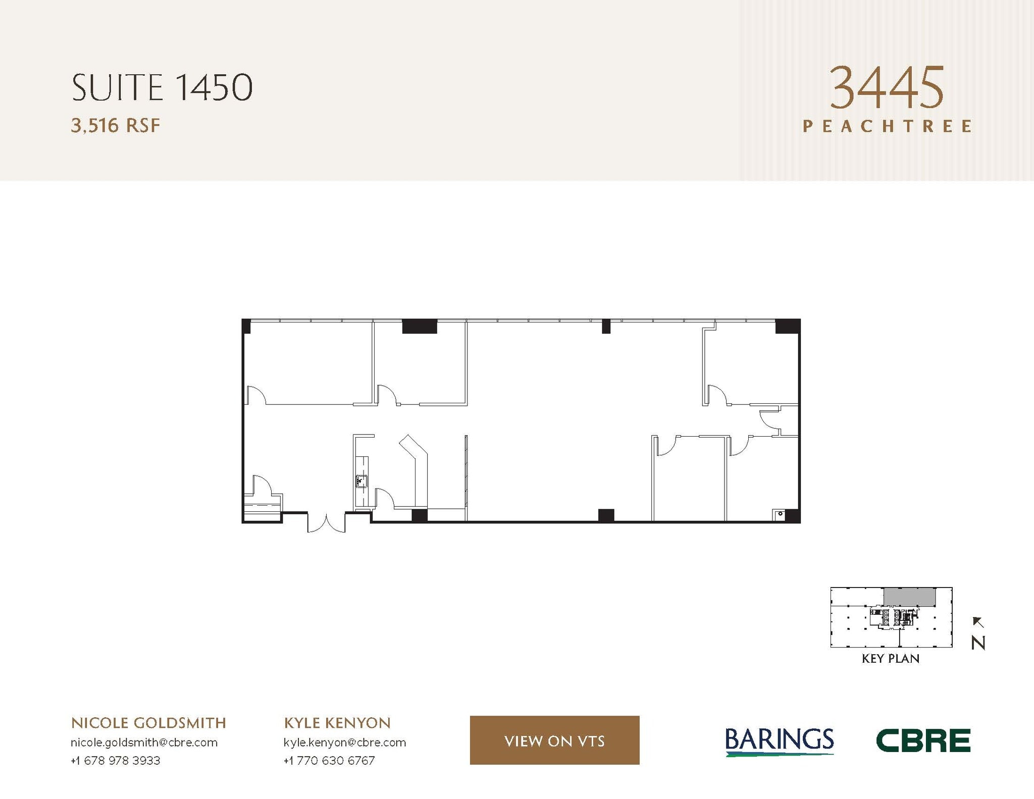 3445 Peachtree Rd NE, Atlanta, GA à louer Plan d’étage– Image 1 sur 1