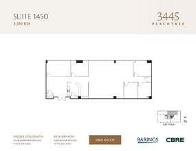 3445 Peachtree Rd NE, Atlanta, GA à louer Plan d’étage– Image 1 sur 1