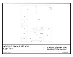 4810-4820 Old National Hwy, Atlanta, GA à louer Plan de site– Image 1 sur 2