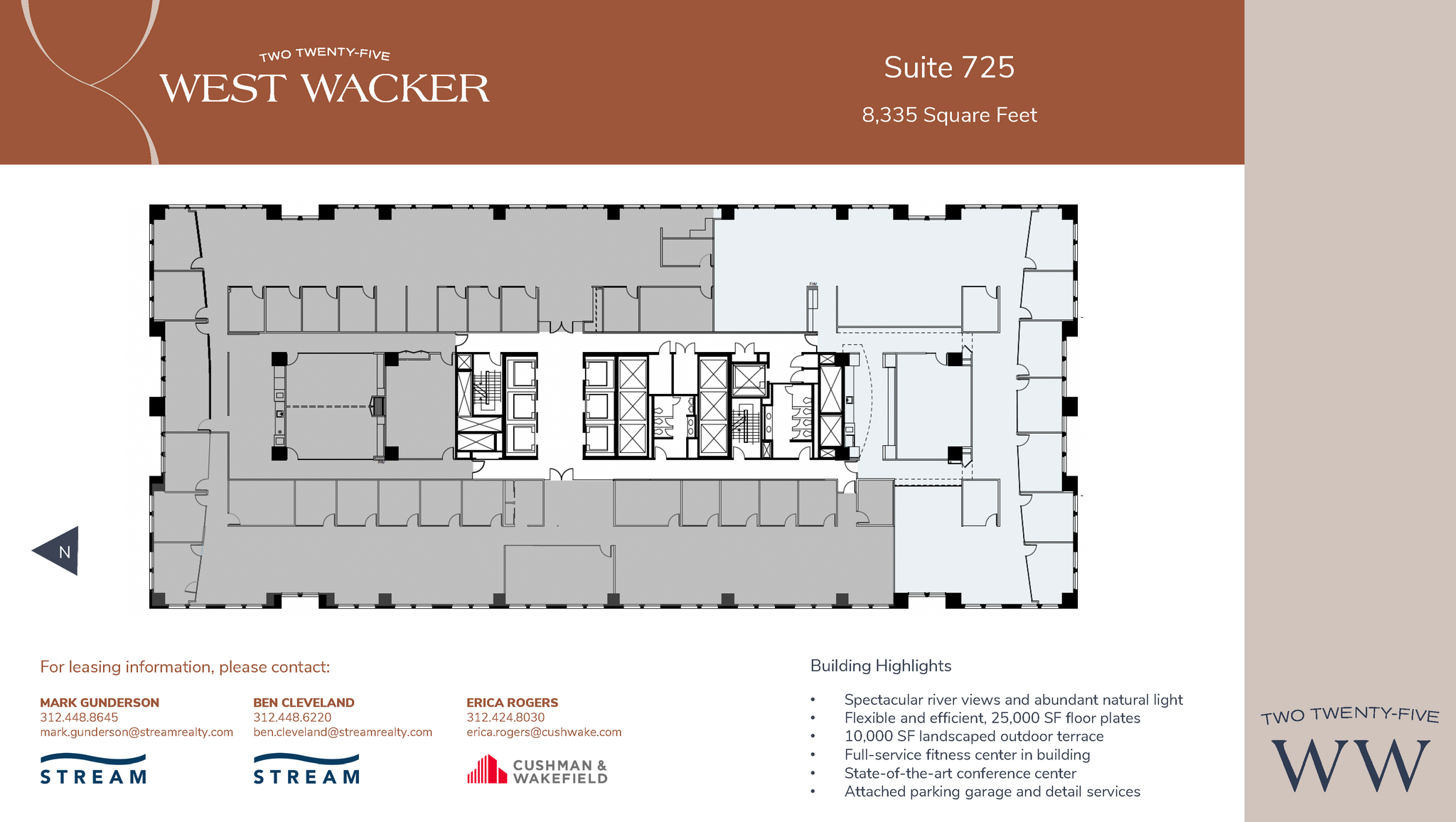 225 W Wacker Dr, Chicago, IL à louer Plan d’étage– Image 1 sur 1