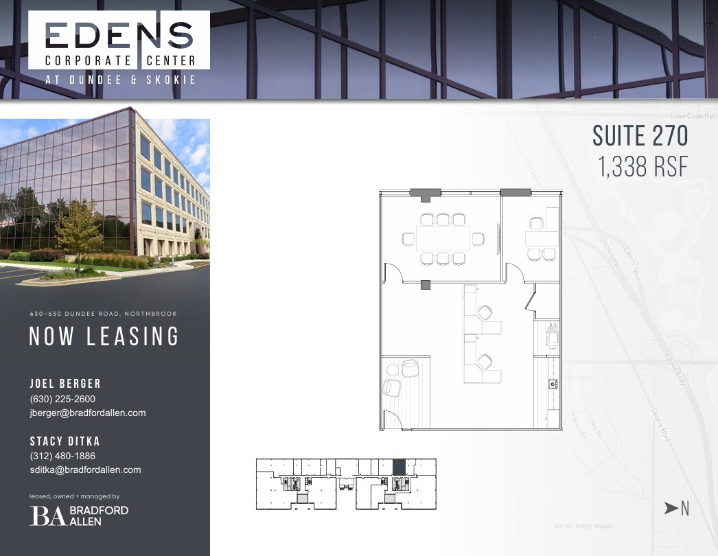 630-650 Dundee Rd, Northbrook, IL à louer Plan d’étage– Image 1 sur 1