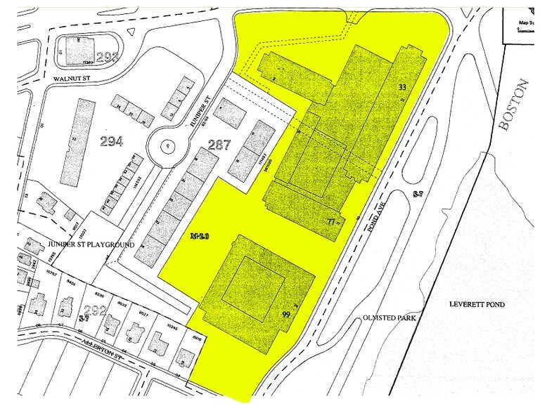 77 Pond Ave, Brookline, MA à vendre - Plan cadastral – Image 2 sur 29